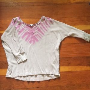 Splendid 3/4 length thermal tie dye sizemedium